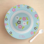 Preppy Flowers Blue Bowl