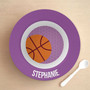Basketball Fan Girl Circles Kids Bowl