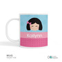 Just Like Me Girl Light Blue Kids Bowl