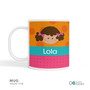 Just Like Me Girl Orange Kids Bowl