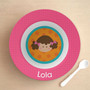 Just Like Me Girl Orange Kids Bowl