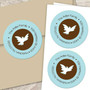 Dove of peace label