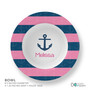 Let's Sail Pink Kids Bowl
