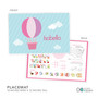 Pink Hot Air Balloon Kids Bowl