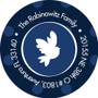 Modern peace dove label