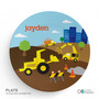 Construction Site Personalized Boys Bowl
