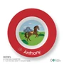 Cute Race Horse Kids Bowl