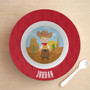 Cowboy Personalized Boys Bowl