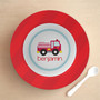 Cute Little Fire Truck Kids Bowl