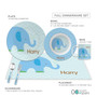 Blue Baby Elephant Kids Bowl