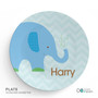 Blue Baby Elephant Kids Bowl