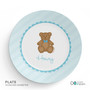 Cute Blue Teddy Bear Kids Bowl