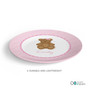 A Sweet Teddy Bear Custom Plate for Girls