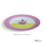 Pretty Heart Castle Custom Plate for Girls