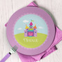 Pretty Heart Castle Personalized Plates For Kids
