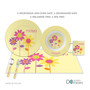 Three Spring Blooms Custom Plate for Girls