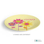 Three Spring Blooms Custom Plate for Girls