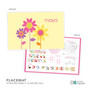 Three Spring Blooms Custom Plate for Girls
