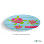 Swimming Pink Turtle Custom Plate for Girls