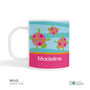 Swimming Pink Turtle Custom Plate for Girls
