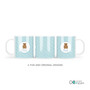 Cute Blue Teddy Bear Kids Plate