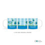 Swimming Blue Turtle Kids Plate