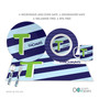 Brilliant Initial Blue Kids Plate