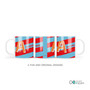 Brilliant Initial Red Kids Plate
