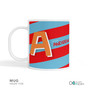 Brilliant Initial Red Kids Plate