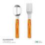 Brilliant Initial Orange Kids Plate