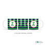 Fun Initials Green Kids Plate