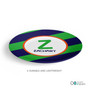 Fun Initials Green Kids Plate