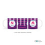 Fun Initials Magenta Kids Plate