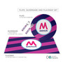 Fun Initials Magenta Kids Plate