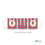 Fun Initials Red Kids Plate