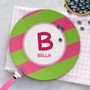 Fun Initials Pink Kids Plate