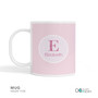 A Shiny Pink Letter Kids Plate