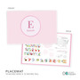 A Shiny Pink Letter Kids Plate