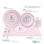 A Shiny Pink Letter Kids Plate