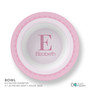 A Shiny Pink Letter Kids Plate