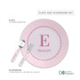 A Shiny Pink Letter Kids Plate