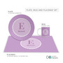 A Shiny Purple Letter Kids Plate