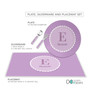 A Shiny Purple Letter Kids Plate
