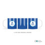 A Linen Blue Letter Kids Plate
