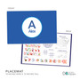 A Linen Blue Letter Kids Plate