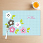 Preppy Flowers Blue Placemat
