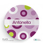 Circles and Circles Purple Kids Placemat