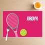 Tennis Fan Girl Kids Placemat