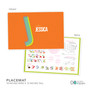 Double Initial Orange Kids Placemat