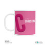 Double Initial Pink Kids Placemat
